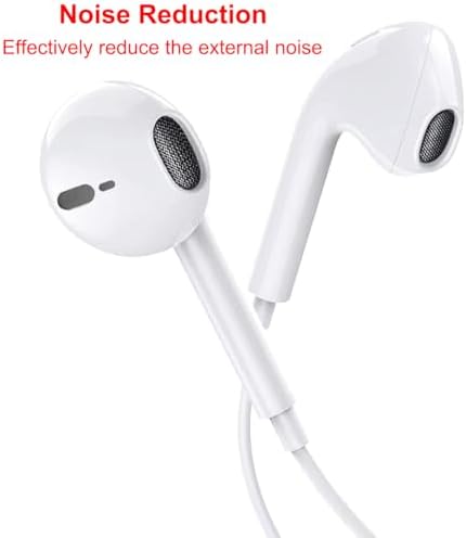 Premium Dual Pack Odd Paddle MFi Certified Wired Earbuds for i Phone – Unmatched Audio Quality & Comfort with Built-in Microphone and Volume Control | Perfectly Compatible with i Phone 14/13/12/11/XR/X/8/7 | Ideal for Music Enthusiasts, Clear Calls, and Daily Use | Exceptional Sound Experience for All i OS Devices