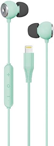 Premium Lightning Earbuds – Apple MFi Certified In-Ear Headphones with Enhanced Bass, Built-In Microphone for Hands-Free Calling, and Track Controls – Vibrant Red for Ultimate Style and Compatibility