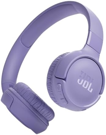 JBL Tune 520 BT Wireless On-Ear Headphones – Unmatched 57-Hour Battery Life with Quick Charge, Ultra-Comfortable Foldable Design, Voice Aware for Effortless Hands-Free Calls, Lightweight Portability in Striking Purple – Ideal for Music Lovers & Daily Travelers