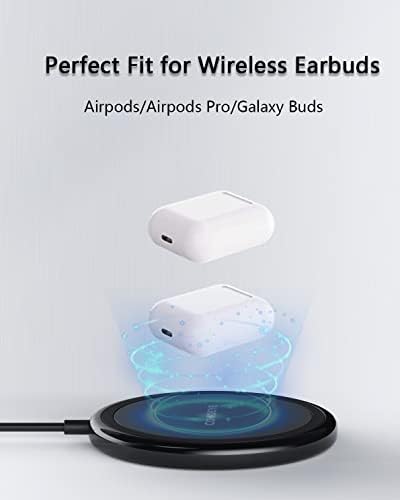 Dual Pack 15 W Fast Wireless Charger – Maximize Charging Efficiency for i Phone 16/15/14 & Samsung Galaxy S24/S23/S22 – Sleek Design, Enhanced Compatibility, Safe Charging for Air Pods Pro 2
