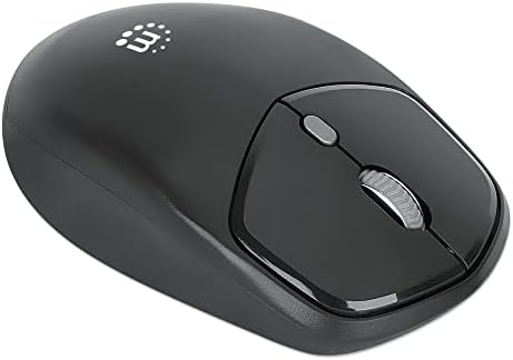 Enhance Your Productivity with the MANHATTAN Wireless Compact Travel Mouse – Versatile 2.4 GHz RF Connection, Adjustable 800/1200/1600 DPI, Six Customizable Buttons, USB-A & USB-C Dual Receiver for Ultimate Compatibility – Perfect for Laptops, PCs & On-the-Go Professionals – Backed by a 3-Year Warranty for Peace of Mind