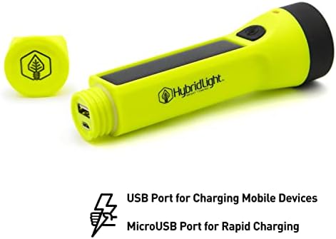 Ultimate Journey 300 Solar LED Flashlight & Power Bank – Waterproof, High Lumen Brightness, USB Charging for On-the-Go Convenience and Eco-Friendly Adventures