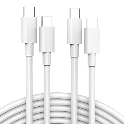 IFEART 10 ft USB C to USB C Charging Cable (2 Pack) – Fast Charging for i Pad Pro, Mac Book, i Phone 16/15 Pro Max, Pixel 7/6 Pro – Universal Compatibility & Durable Design for Home and Office Use