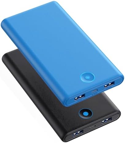 Ultra-Slim 20,000 m Ah Power Bank Duo – Fast Charging Portable Charger with Dual USB Outputs for i Phone 16/15/14/13/12/X and Samsung S24/S23 – Lightweight External Battery Pack for On-the-Go Power Solutions