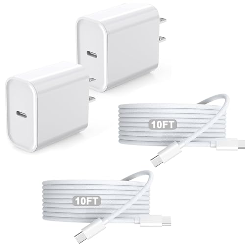 Ultimate Dual-Pack Fast Charger for i Phone 16/15 & i Pad – 6 FT Durable USB-C Woven Cables with Tangle-Free Design for i Pad Pro, Air, Mini & More – Unmatched Charging Speed & Enhanced Compatibility for Home or Travel Use