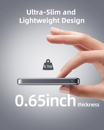 Ultimate Magnetic Wireless Power Bank for i Phone – 10000 m Ah Slim Charger with 20 W Fast Charging – Perfect Travel Companion for Seamless Outdoor Power – Enhanced Magnetic Attachment for i Phone 16/15/14/13/12 Models – Lightweight & Compact Design for Easy Portability – Advanced Multi-Protection System for Safe Charging – Ideal for Daily Use and Extended Adventures