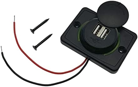 High-Speed 12 V RV USB Charger with Quick Charge 3.0 – Dual USB Ports for Rapid Charging in Cars, Campers, and Boats – Essential Marine Accessory for Travelers and Adventurers