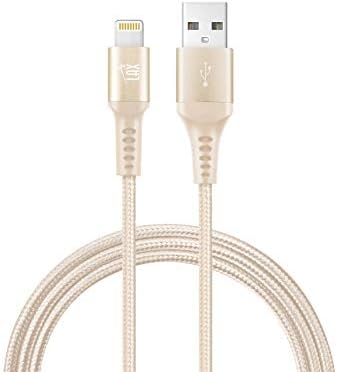 LAX MFi Certified Lightning Cable for i Phone & i Pad – 6 ft Durable Braided USB Cord with Fast Charging Capability for Enhanced Performance and Compatibility Across All Devices