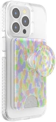 Revolutionary Mag Safe-Compatible Pop Sockets Phone Wallet with Expanding Grip – Rainbow Glass Design for Effortless Wireless Charging & Card Storage, Perfect for Busy Lifestyles