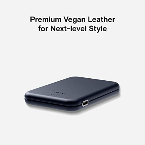 MOFT Magnetic Power Bank – Ultra-Lightweight Wireless Charger with Magnetic USB-C Cable for i Phone 14/13/12 Series, Deep Blue – Effortless Charging, Stackable Design for On-the-Go Power Solutions