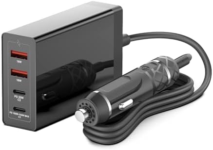 TAIFU 140 W Ga N USB-C Charger – 4-Port Power Adapter for High-Performance Devices – Ideal for Yacht, Car Charging Stations & Travel – Fast Charge Your Steamdeck, MSI Titan 18 HX, i Pad Pro M3/M4, and Mac Book Pro 14″/16″ – Unmatched Compatibility & Efficiency