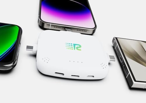 Ultimate 3-in-1 Portable Charger – 3300 m Ah Power Bank with 2.4 A Fast Charging, Triple Device Compatibility for i Phone, Android, Lightning, Type-C & Micro-USB – Sleek, Lightweight Design for Travel & Daily Use