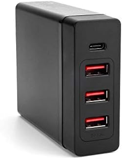 Sewell MOS Reach C 60 W USB-C Power Adapter with 3 USB-A Ports – Ultimate Multi-Device Charging Station for Home and Travel, Fast Charging, Overheat Protection, and Enhanced Device Compatibility