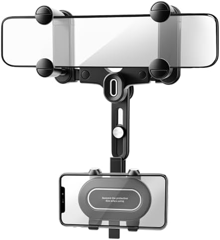 Transform Your Driving Experience with the SXhyf Rotatable Rear View Mirror Phone Holder – Adjustable Car Mount for i Phone 11-14 Pro Max & Samsung Devices – Seamless Compatibility, Enhanced Safety, and Effortless Access to Navigation & Calls