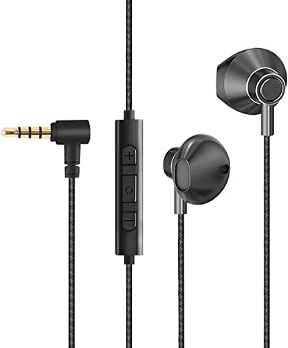OKCSC P120 Wired Semi-In-Ear Headphones with Microphone – Durable Audio Companion for Smartphones, Enhanced Comfort, and Superior Sound Quality for Everyday Use