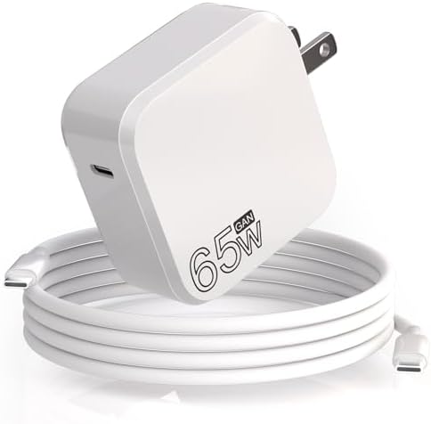 Rapid Charge 65 W Ga N Fast Charger for Samsung Galaxy Book Pro & Notebook Series – Lightweight USB-C Power Adapter with Enhanced Efficiency for Home, Office, and Travel – Ideal for NP950 QDB, NP930 QDB, NP935 QDC Models