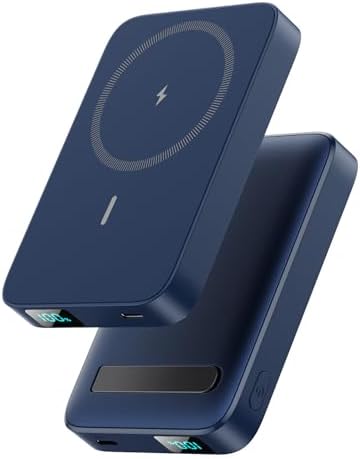 Advanced Magnetic Wireless Power Bank – 10800 m Ah Portable Charger with Foldable Stand, LED Battery Indicator, and 25 W Fast Charging for i Phone 16/15/14/13/12 Pro/Pro Max/Plus – Ultimate Compatibility and Convenience