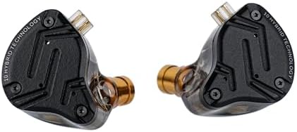Transform Your Sound Journey with Linsoul KZ ZS10 PRO X – High-End Hybrid In-Ear Monitors Featuring 1 Dynamic and 4 Balanced Armature Drivers for Exceptional Audio Fidelity, Sleek Alloy Faceplate for Ultimate Durability, Detachable Silver-Plated Cable for Enhanced Compatibility, and Integrated Microphone for Seamless Communication – Ideal Choice for Audiophiles, Musicians, and DJs Seeking Superior Sound Quality and Comfort