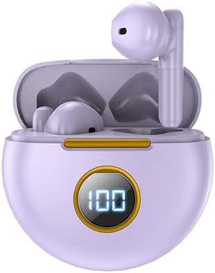 Advanced Bluetooth 5.1 Waterproof Earbuds with Built-in Microphone – IPX7 Rated In-Ear Headphones for Active Lifestyles, Enhanced Sound Quality, and Seamless Connectivity – USB-C Charging Case with LCD Display – Ideal for Android & i OS Users (Blue) – Experience Unmatched Comfort and Durability