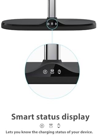 Ultimate 3-in-1 Mag Safe Wireless Charging Station for Apple Devices – Fast, Space-Saving Charger for i Phone 12-16, Apple Watch, and Air Pods – Enhanced Compatibility and Sleek Design for Organized Spaces