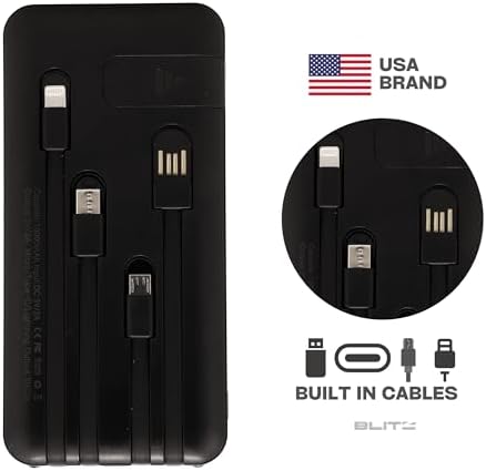 Eco-Friendly Solar Power Bank with Built-in Cables – Ultimate Portable Charger for Outdoor Adventures and Rapid Device Charging