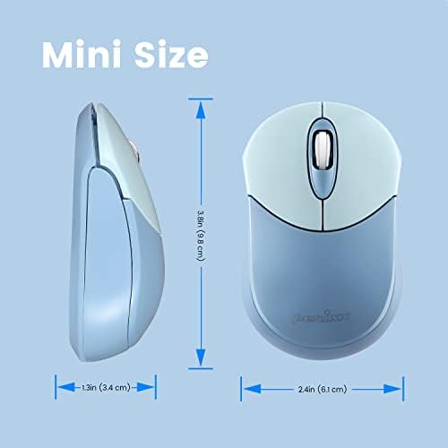 Elevate Your Productivity with the Perixx PERIMICE-802 PP Wireless Bluetooth Mouse – Sleek Purple Design for Windows, i OS & Android Devices – Ergonomic Comfort and High Precision Tracking for On-the-Go Professionals