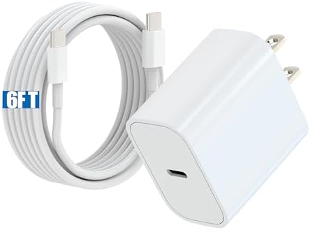 Premium Dual-Pack 20 W USB-C Fast Charger with 10 FT Cables for i Phone 16/15 & i Pad – Ultimate Power Solution for On-the-Go Charging – Extensive Compatibility & Enhanced Safety Features – Ideal for Home, Office, and Travel Use