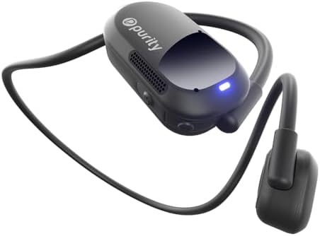 Purity Air Open Ear Headphones – Advanced True Air Conduction Wireless Bluetooth Earbuds with Dual Mic for Clear Calls – Ergonomic, Sweat-Resistant Design for Active Lifestyles – Compatible with i Phone & Android – Ultimate Comfort and Audio Awareness