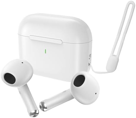 Ultra-Durable Bluetooth 5.4 Wireless Earbuds with 50-Hour Battery Life and IP7 Waterproof Rating – Superior ENC Mic Technology for Clear Communication, Ideal for Fitness Enthusiasts and Daily Use, Lightweight Silicone Design for Comfort and Stability