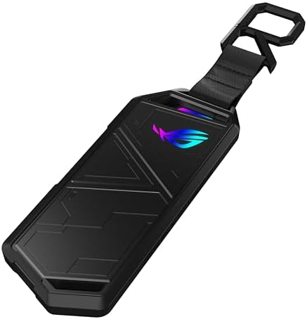 ROG Strix Arion M.2 NVMe SSD Enclosure: High-Speed USB 3.2 Gen 2 Type-C with Aura Sync RGB Lighting, Tool-Free Installation & Enhanced Compatibility for PCIe SSDs 2280/2260/2242/2230 – Ideal for Gamers and Content Creators