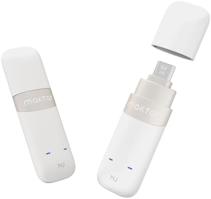 Maktar Nukii 64 GB Encrypted Flash Drive – Ultimate NFC Security USB with Write Protect Feature | Your Trusted Data Locker & i Phone Security Key for Crypto Phrase Storage | High-Speed, Portable, and Durable Solution for Sensitive Information Protection