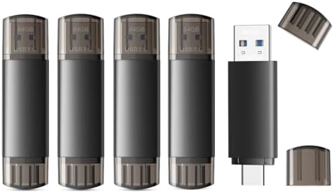 256 GB Dual USB 3.0 Flash Drive – Versatile Type C and USB A Storage Solution for i Phone 15, Tablets & Computers – Ultra-Fast Data Transfer, Compact Design, Ideal for On-the-Go File Management