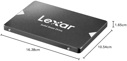 Transform Your Computing with the Lexar 480 GB NQ100 SATA III SSD – Unleash Blazing 550 MB/s Read Speeds for Superior Performance and Unmatched Reliability in a 2.5-Inch Form Factor – Ideal for Gamers and Professionals Seeking Lightning-Fast Data Solutions
