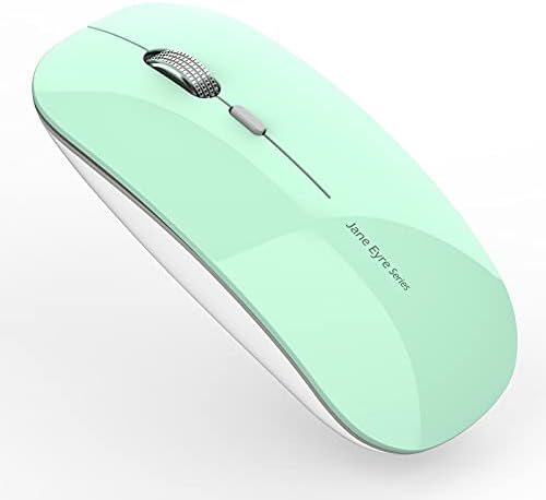 Uciefy Q5 Slim Rose Gold Wireless Mouse – Portable Optical Rechargeable Design with Silent Click, USB Receiver & Type C Adapter for Effortless PC, Laptop & Desktop Compatibility – Elevate Your Workspace with Style & Precision