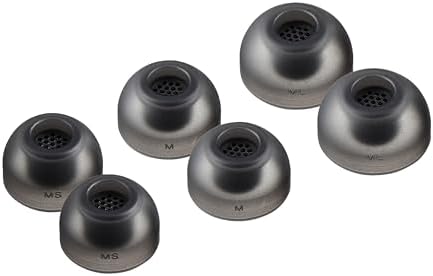 Enhance Your Audio Experience with AZLA Sedna Earfit MAX TWS Earbud Tips (S/MS/M) – Premium Noise-Canceling Silicone Eartips in Dark Gray for Ultimate Comfort and Sound Isolation, Perfectly Compatible with Sony, Samsung, and Sennheiser Wireless Headphones