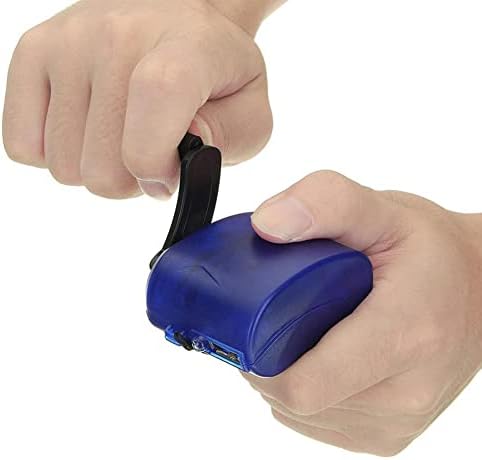 Emergency-Ready Hand Crank Generator: Lightweight 5 V USB Charger for Outdoor Adventures & Mobile Phone Powering – Ideal for Camping, Hiking, and Unexpected Outages