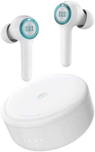 Monster Clarity 102 Plus Premium Wireless Earbuds – Ultra-High Fidelity Bluetooth Headphones with Advanced Four ENC Microphone Technology for Crystal Clear Conversations, 30 Hours of Playtime, Fast Type-C Charging, and IPX6 Waterproof Rating for Ultimate Durability and Comfort in Active Lifestyles