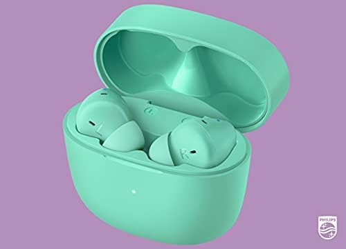 Philips T2206 True Wireless Earbuds – Compact Charging Case, IPX4 Water-Resistant Design, Enhanced Audio Mobility for Active Lifestyles, Rapid Pairing Technology, Secure Fit for Music Lovers and Fitness Enthusiasts