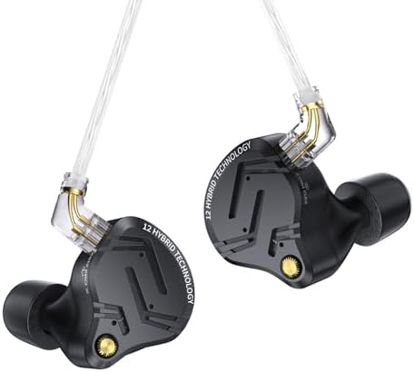Revolutionize Your Audio Journey with keephifi KZ ZS10 Pro IEM Earphones – Featuring 4 Balanced Armature & 1 Dynamic Driver for Superior Sound Clarity, Durable Stainless Steel Design, and Detachable 2-Pin Cable – Striking Purple Finish with Integrated Mic for Effortless Communication – Noise-Isolating In-Ear Headphones for Unmatched Comfort and Versatile Device Compatibility