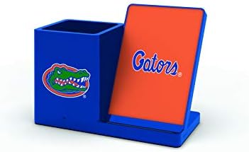 NCAA Unisex Fast Wireless Charging Stand & Desk Organizer – Stylish Multi-Device Charger for Sports Enthusiasts, Efficient Workspace Solution with Built-in Accessory Compartments