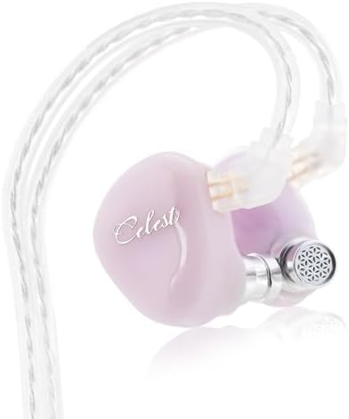 Ultimate Audio Revolution with QOA Celest Rue Premium In-Ear Monitors – Lightweight 6 mm Dynamic Driver Earbuds with Customizable Detachable Cable – Stylish Purple IEMs for Unmatched Hi-Fi Stereo Clarity Ideal for Musicians, Gamers, and Audiophiles – Experience Crystal-Clear Sound Across All Devices