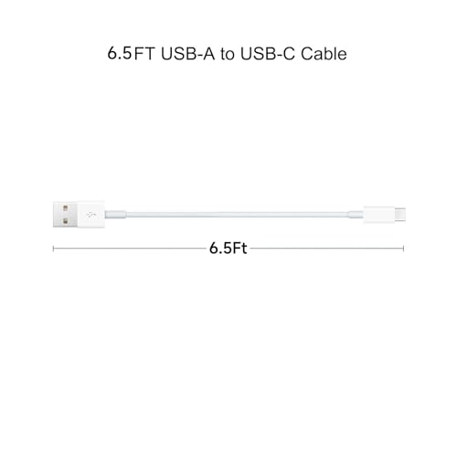 10 Ft 2-Pack USB-A to USB-C Premium Car Play Cable for i Phone 15/16 Series & i Pad – Fast Charging & Data Transfer, Enhanced Compatibility for Tech-Savvy Drivers, Ideal for On-the-Road Connectivity (White)