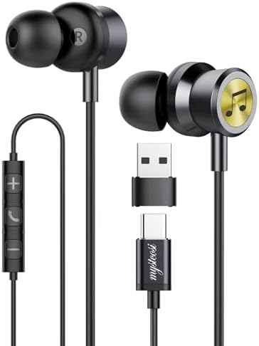 RAYHONTECH USB C Wired Earbuds – High-Fidelity In-Ear Headphones with Advanced Noise Isolation & Integrated Microphone for i Phone 16/15 Pro, i Pad Pro, Samsung Galaxy S25/S24/S23 Ultra – Unmatched Sound Clarity & Ergonomic Comfort for Extended Listening – Ideal for Professionals & Everyday Users
