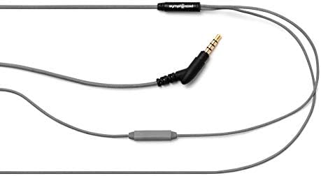 Experience Premium Sound with Symphonized Bling Genuine Wood In-Ear Noise-Isolating Headphones – Eco-Friendly Design, Built-In Mic, and Tangle-Free Nylon Cable for Enhanced Audio Compatibility in Gray