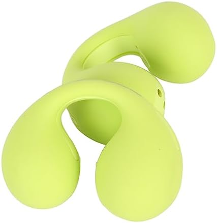 Heayzoki Open Ear Clip-On Headphones – Lightweight Noise Cancelling Mini Earbuds for Active Lifestyle, Perfect for Running and Sports (Vibrant Green) – Enhanced Audio Clarity and Awareness