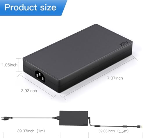 High-Efficiency 300 W AC Power Adapter for Lenovo Legion & Think Pad – Reliable 20 V 15 A Charger for Legion 7/7 i, Y720/Y740, R9000/R7000 Models – Includes 11 x5 mm Connector & Durable Power Cord – 30-Day Satisfaction Guarantee and 24/7 Customer Support