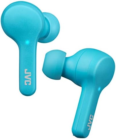 JVC Gumy True Wireless Earbuds – Bluetooth 5.0, IPX4 Water-Resistant with 15-Hour Battery Life – Comfortable Fit for Active Lifestyles, Sleek Design for Everyday Use – Premium Sound Quality and Touch Control Features for Seamless Listening Experience