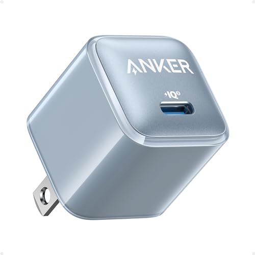 Anker 20 W USB-C Charger Block – Ultra-Compact Fast Charging Solution with Power IQ 3.0 for i Phone 16/15, Galaxy, Pixel 4/3, and i Pad – Versatile, Reliable, and Travel-Friendly Power Adapter for Rapid Device Charging (Cable Not Included)