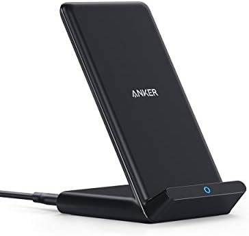 Anker 313 Qi-Certified Fast Charging Stand – 10 W Wireless Charger for i Phone 16 Series & Galaxy S23/S22/S21 – Sleek, Portable Design with Non-Slip Base – Perfect for Home, Office, or Travel – Enhance Charging Efficiency & Style Effortlessly