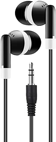 Bulk Pack of 50 Individually Wrapped Earbuds – Premium Classroom Headphones for Schools, Libraries, and Hospitals – Enhanced Compatibility, Lightweight Design, and High-Quality Sound for Focused Listening